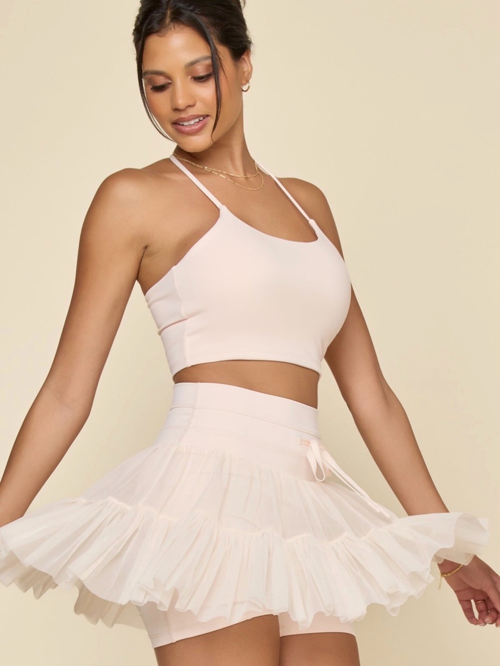 NWT POPFLEX Active Pirouette Skirt TuTu Pink